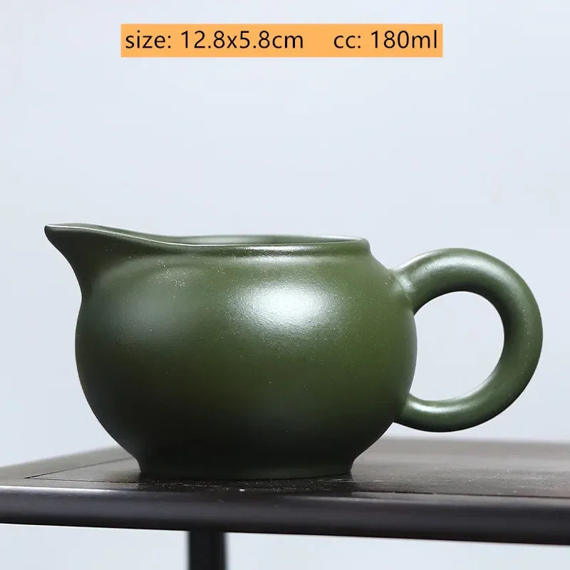 Yixing Purple Clay Fair Cup Tea Set Accessories Raw Ore Five-color Tea Separator Handmade Anti-hot Teacup Chinese Tea Infuser