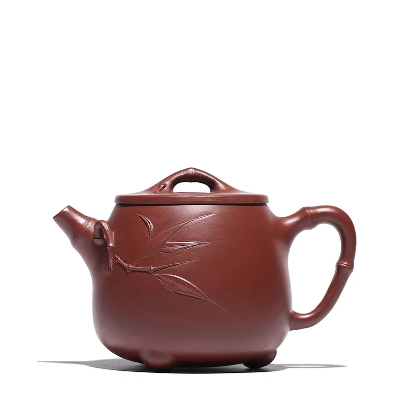 Yixing Purple Clay Handmade Teapot, Zisha Tea Set, Drinking Set, High Stone Scoop,Drinkware for Green Tea