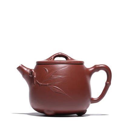 Yixing Purple Clay Handmade Teapot, Zisha Tea Set, Drinking Set, High Stone Scoop,Drinkware for Green Tea