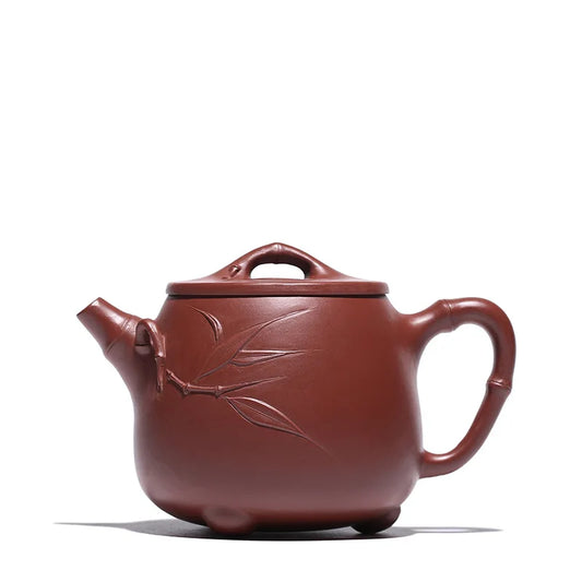Yixing Purple Clay Handmade Teapot, Zisha Tea Set, Drinking Set, High Stone Scoop,Drinkware for Green Tea