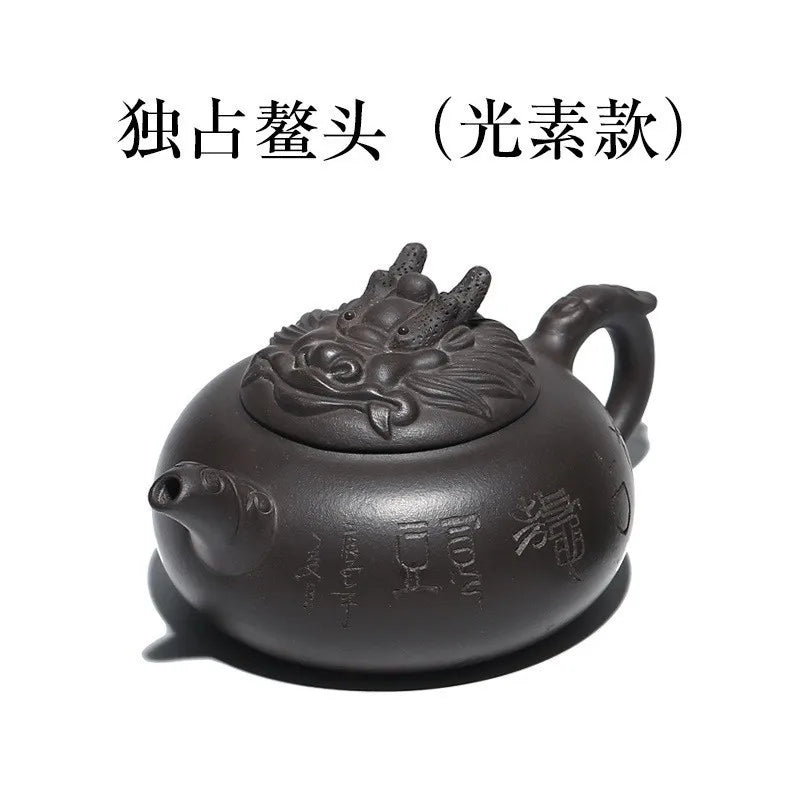 Yixing Purple Clay Pot, Dragon Head Pot, Handmade Teapot Factory Direct Sales Wholesale One Piece Dropshipping Goods