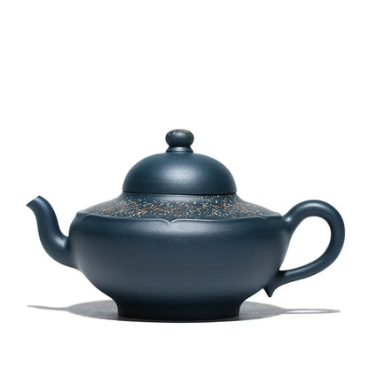 Yixing Purple Clay Pot, Famous Home-Style Moon Red Pure Handmade Sky Blue Mash Magic Lamp Pot, Large Capacity, Sincerely Recruit