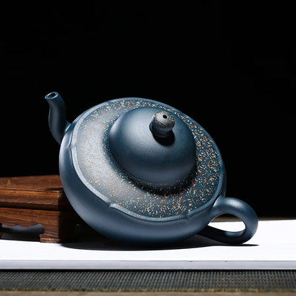 Yixing Purple Clay Pot, Famous Home-Style Moon Red Pure Handmade Sky Blue Mash Magic Lamp Pot, Large Capacity, Sincerely Recruit