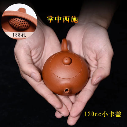 Yixing Purple Clay Pot Handmade Red 3 Cups 120ml Mini Small Capacity 188 Kong Xi Shi Kung-fu Tea Drinkware Teaware Oulong Green