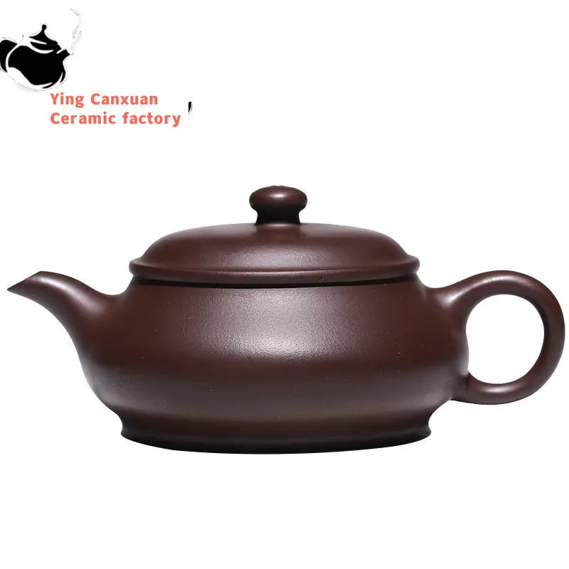 Yixing Purple Clay Pot Handmade Tea Pot Kung Fu Tea Set Original Mine Hundred Eyes Purple Clay Ming Furnace Pot Chinese Tea Pot