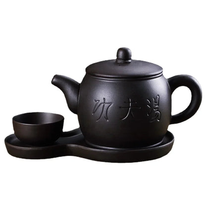 Yixing Purple Clay Pot, Kung Fu Soup, Restaurant, Hotel Tea House, Large Capacity, 450 ml, 350ml