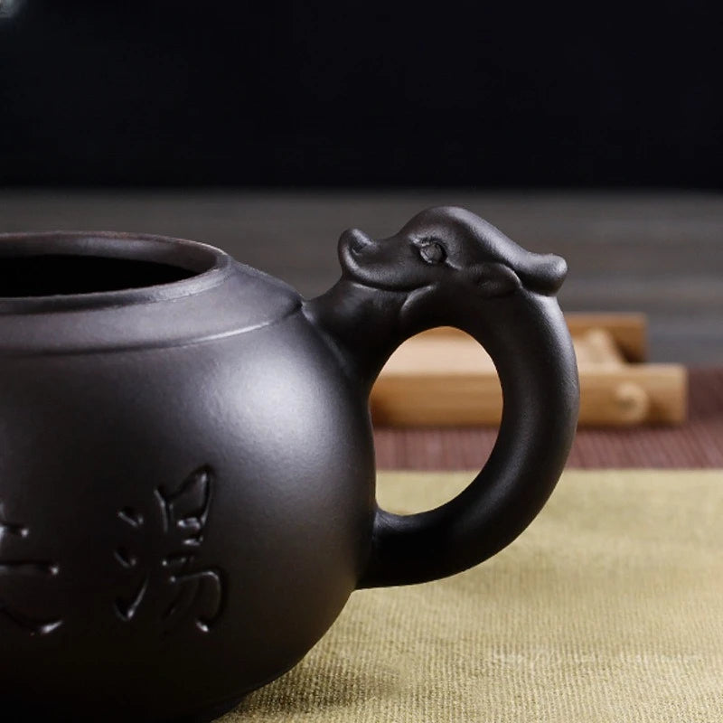 Yixing Purple Clay Pot, Kung Fu Soup, Restaurant, Hotel Tea House, Large Capacity, 450 ml, 350ml