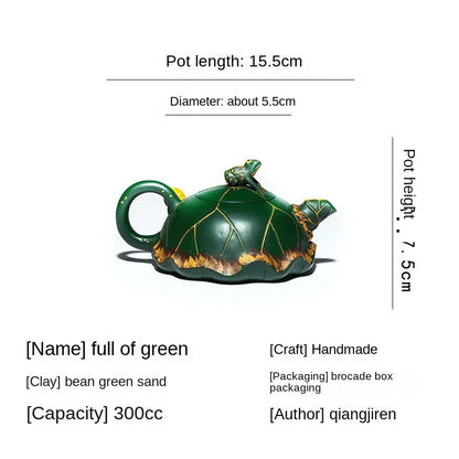 Yixing Purple Clay Pot Original Mine Purple Clay Xishi Drinking Pu'er Handmade Chinese Tea Pot Kung Fu Tea Set 300ml