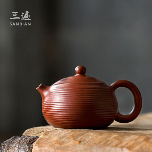 Yixing Purple Clay Pot Set Size Capacity Card Cover Xi Shi Pot Single Teapot Handmade Dahongpao Tea Household Teapot Sets