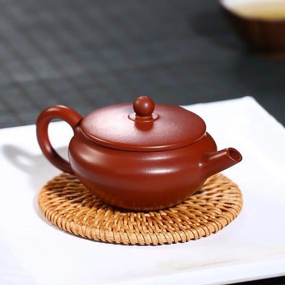 Yixing Purple Clay Pot Wholesale Pear Bowl Pot Raw Ore Dahongpao Tea Teapot Factory Kung Fu Teaware Teapot Wholesale Rain Medium