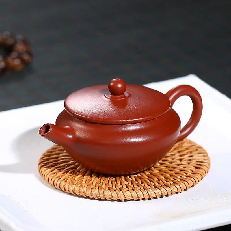 Yixing Purple Clay Pot Wholesale Pear Bowl Pot Raw Ore Dahongpao Tea Teapot Factory Kung Fu Teaware Teapot Wholesale Rain Medium