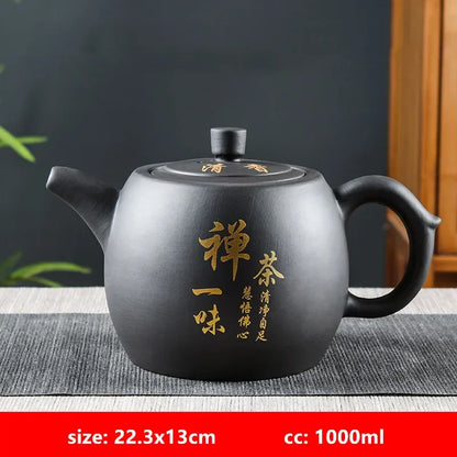 Yixing Purple Clay Tea Pot Chinese Large Capacity Teapot Tradition Beauty Tea Infuser Retro Tea Set Household Drinkware 1000ml