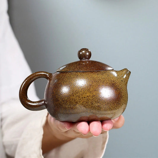 Yixing Purple Clay Tea Pot Famous Handmade Xishi Teapot Section Mud Kiln Change Filter Kettle Chinese Zisha Tea Set Gifts 280ml