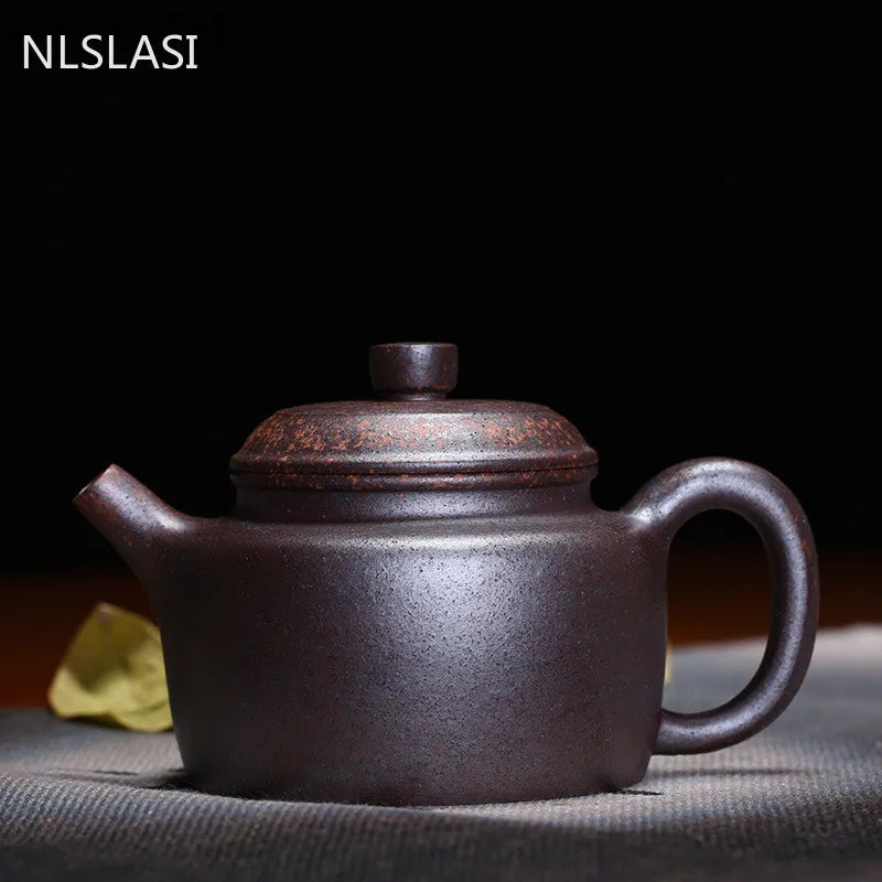 Yixing Purple Clay Tea pot Retro firewood Kiln change Teapot Ore beauty filter kettle Master handmade Teaware Drinkware 260ml