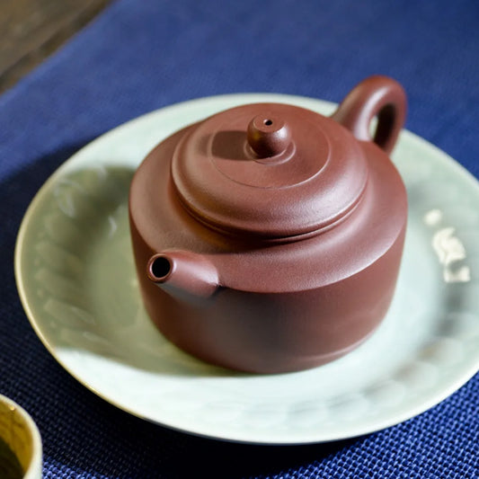 Yixing Purple Clay Teapot 220ml Authentic Handmade Kung Fu Tea Dezhong Zisha Teapot Kettle Free Shipping