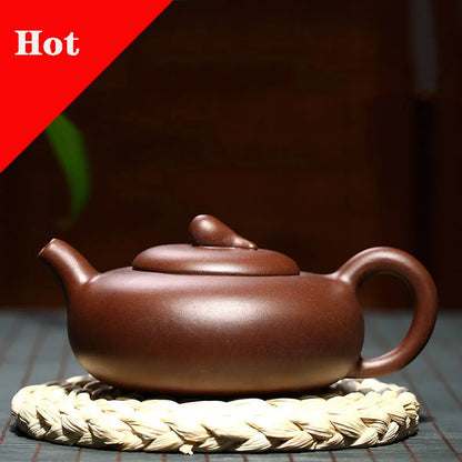 Yixing Purple Clay Teapot Chinese Handmade Kung Fu Zisha Tet Set Teaware 260ml Free Shipping