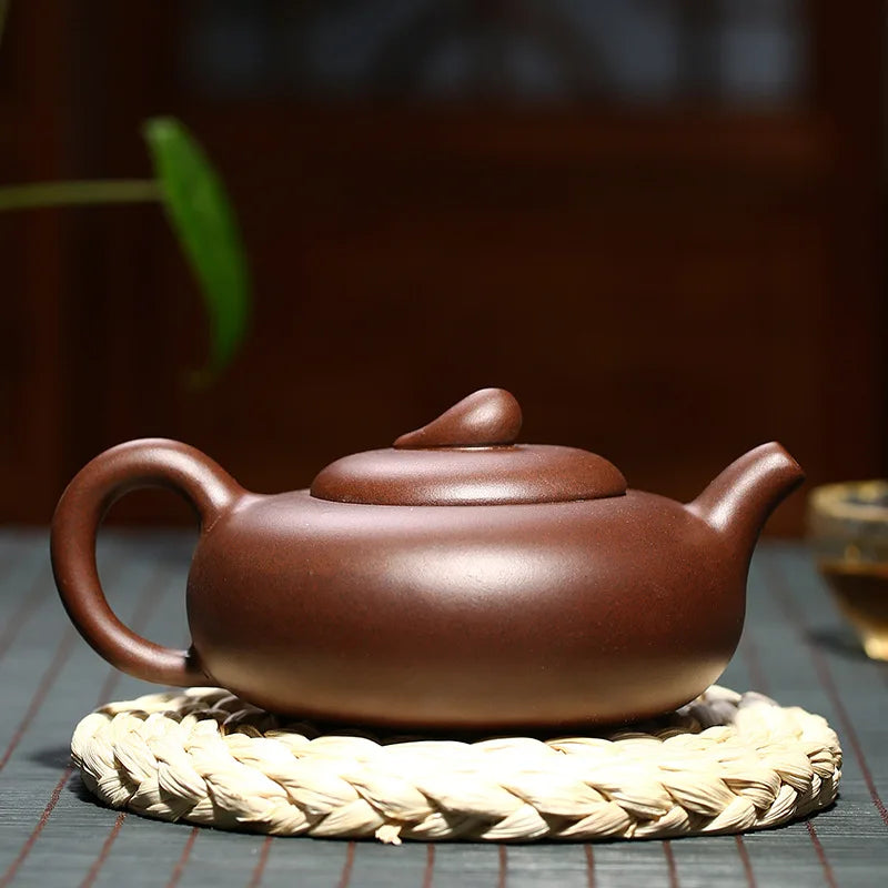 Yixing Purple Clay Teapot Chinese Handmade Kung Fu Zisha Tet Set Teaware 260ml Free Shipping