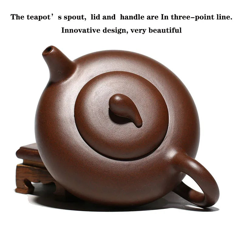 Yixing Purple Clay Teapot Chinese Handmade Kung Fu Zisha Tet Set Teaware 260ml Free Shipping