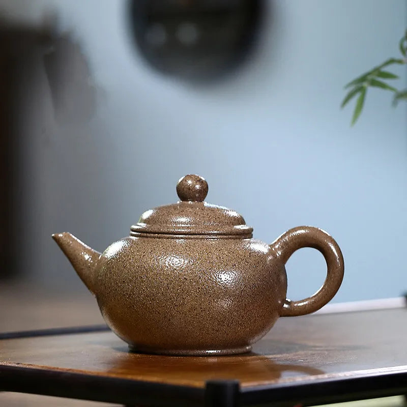 Yixing Purple Clay Teapot Famous Handmade Ball Hole Filter Xishi Tea Pot Chinese Authentic Zisha Tea Set Kettle Customized Gifts