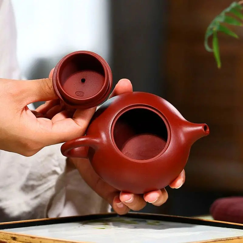 Yixing Purple Clay Teapot Handmade Ball Hole Filter Ore Dahongpao Zisha Tea Set Chinese Kettle Gift High Quality