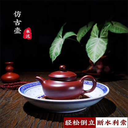 Yixing Purple Clay Teapot Handmade Ball Hole Filter Ore Dahongpao retro Zisha Tea Set Chinese Kettle Gift High Quality 150ml