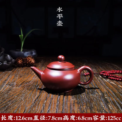 Yixing Purple Clay Teapot Handmade Ball Hole Filter Ore Dahongpao retro Zisha Tea Set Chinese Kettle Gift High Quality 150ml