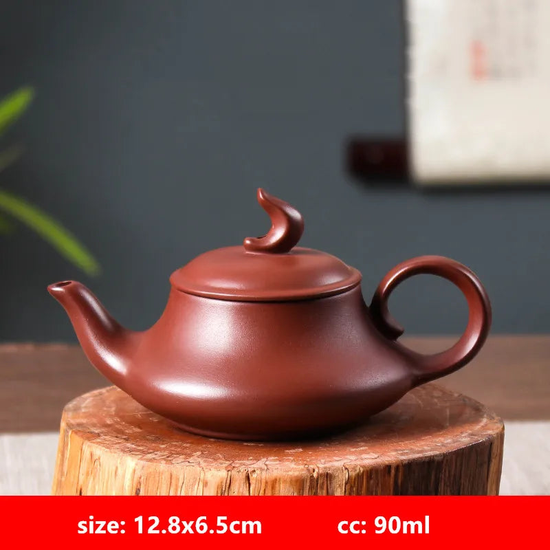 Yixing Purple Clay Teapot Handmade Zhu Mud Dragon Egg Kettle Chinese Beauty Tea Infuser Raw Ore Zisha Tea Pot Home Drinkware
