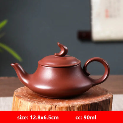 Yixing Purple Clay Teapot Handmade Zhu Mud Dragon Egg Kettle Chinese Beauty Tea Infuser Raw Ore Zisha Tea Pot Home Drinkware
