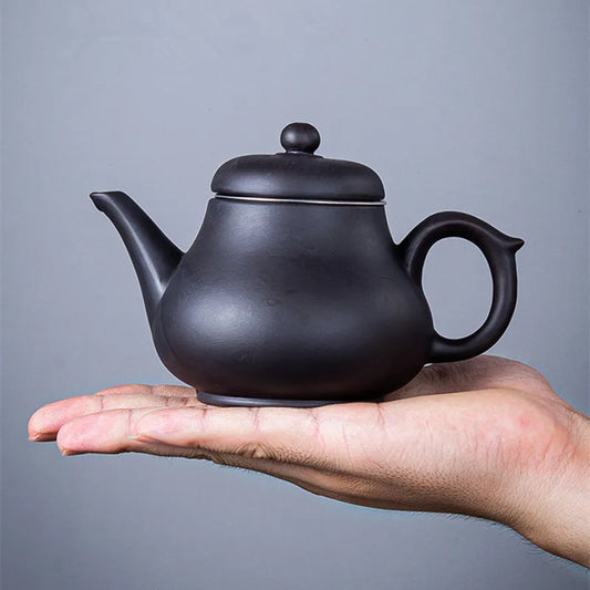 Yixing-Purple Clay Teapot, Large Capacity, Stainless Steel Filter, Single Pot, Ceramic Tea Maker, Household Kungfu Tea Set