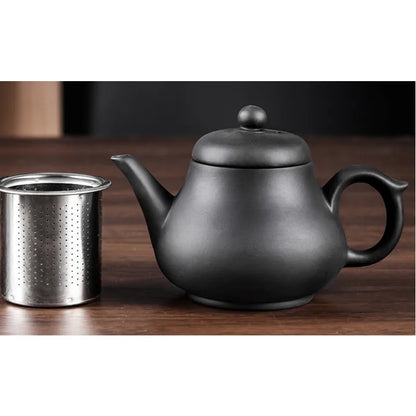 Yixing Purple Clay Teapot Large Capacity Teapot Single Pot with Built-in Stainless Steel Filter Teapot Household Kungfu Tea Set
