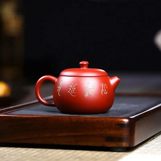Yixing Purple Clay Teapot  Raw Ore Dahongpao Crane High Quality Teaware Oolong Tea Set Filter Kettle