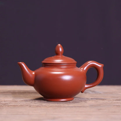 Yixing Purple Clay Teapot Raw Ore Dahongpao Tea Set Small Capacity Handmade Ball Hole Filter Tea Maker Chinese Zisha Kettle