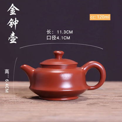 Yixing Purple Clay Teapot Raw Ore Dahongpao Tea Set Small Capacity Handmade Ball Hole Filter Tea Maker Chinese Zisha Kettle