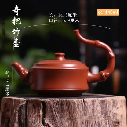 Yixing Purple Clay Teapot Raw Ore Dahongpao Tea Set Small Capacity Handmade Ball Hole Filter Tea Maker Chinese Zisha Kettle