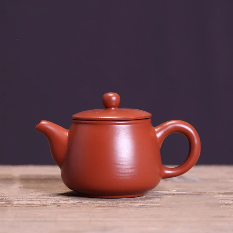 Yixing Purple Clay Teapot Raw Ore Dahongpao Tea Set Small Capacity Handmade Ball Hole Filter Tea Maker Chinese Zisha Kettle