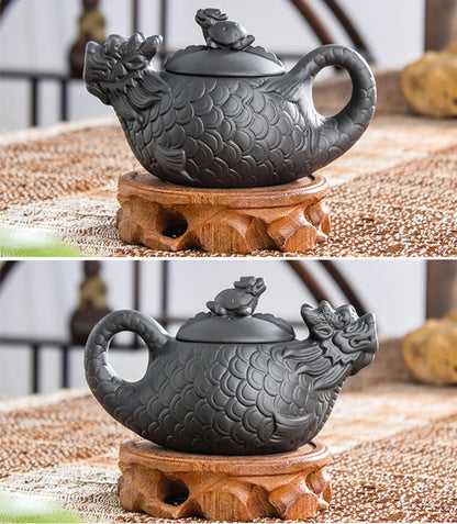 Yixing-Purple Clay Teapot, Small Capacity, Plum Blossom Teapot, Small Ball Hole Filter, Household Kungfu Tea Set