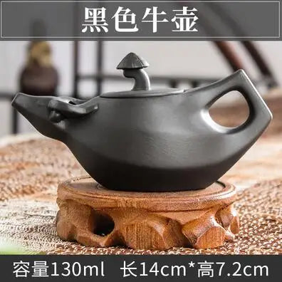 Yixing-Purple Clay Teapot, Small Capacity, Plum Blossom Teapot, Small Ball Hole Filter, Household Kungfu Tea Set