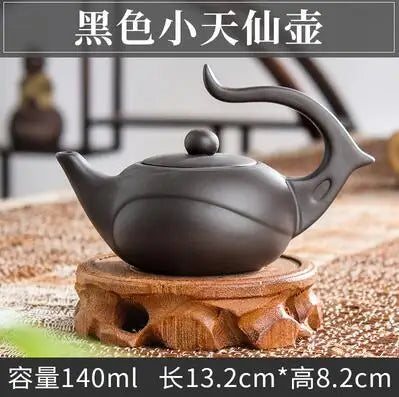 Yixing-Purple Clay Teapot, Small Capacity, Plum Blossom Teapot, Small Ball Hole Filter, Household Kungfu Tea Set