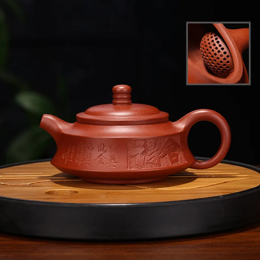 Yixing Purple Clay Teapot, Stone Scoop, Kung Fu Tea,Drinkwear,Suit for Dark Tea,Teaware, Dahongpao
