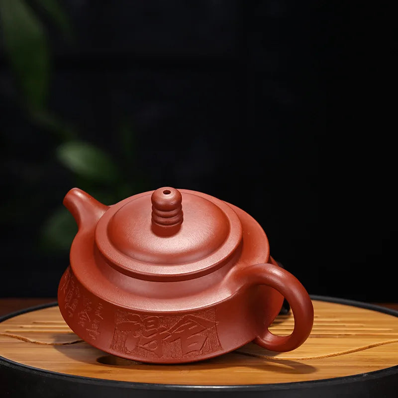 Yixing Purple Clay Teapot, Stone Scoop, Kung Fu Tea,Drinkwear,Suit for Dark Tea,Teaware, Dahongpao