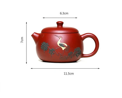 Yixing Purple Clay Teapot Xishi Tea Pot Raw Ore Dahongpao Crane High Quality Teaware Oolong Pu're Tea Set Filter Kettle