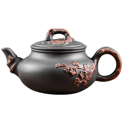 Yixing-Purple Clay Teapot and Teacup Set, Large Capacity, Clay Plum Blossom Pot, Kungfu Tea Set