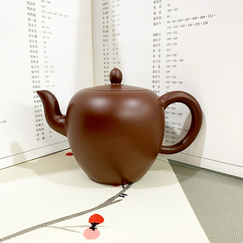 Yixing Purple Clay Teapot raw ore purple vermillion clay beauty shoulder pot kung fu tea set teapot capacity 250ml