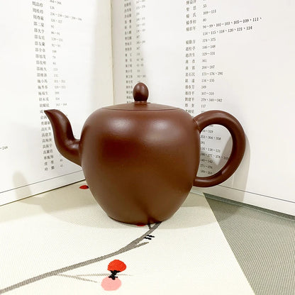 Yixing Purple Clay Teapot raw ore purple vermillion clay beauty shoulder pot kung fu tea set teapot capacity 250ml