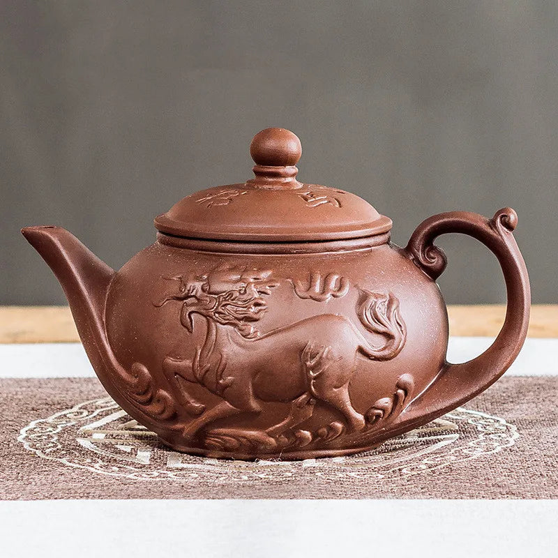 Yixing Purple Clay Teapots Handmade Tea Pot 380ml Authentic Tea Ceremony Chinese Kettle Zisha Teaware Accessories Drinkware Gift