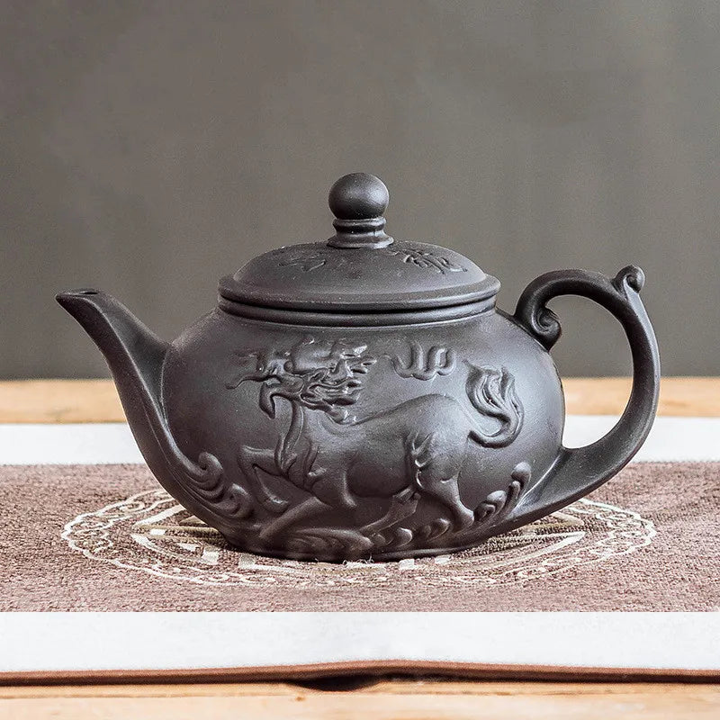 Yixing Purple Clay Teapots Handmade Tea Pot 380ml Authentic Tea Ceremony Chinese Kettle Zisha Teaware Accessories Drinkware Gift