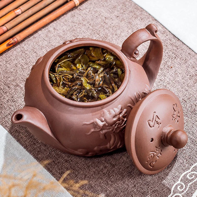 Yixing Purple Clay Teapots Handmade Tea Pot 380ml Authentic Tea Ceremony Chinese Kettle Zisha Teaware Accessories Drinkware Gift
