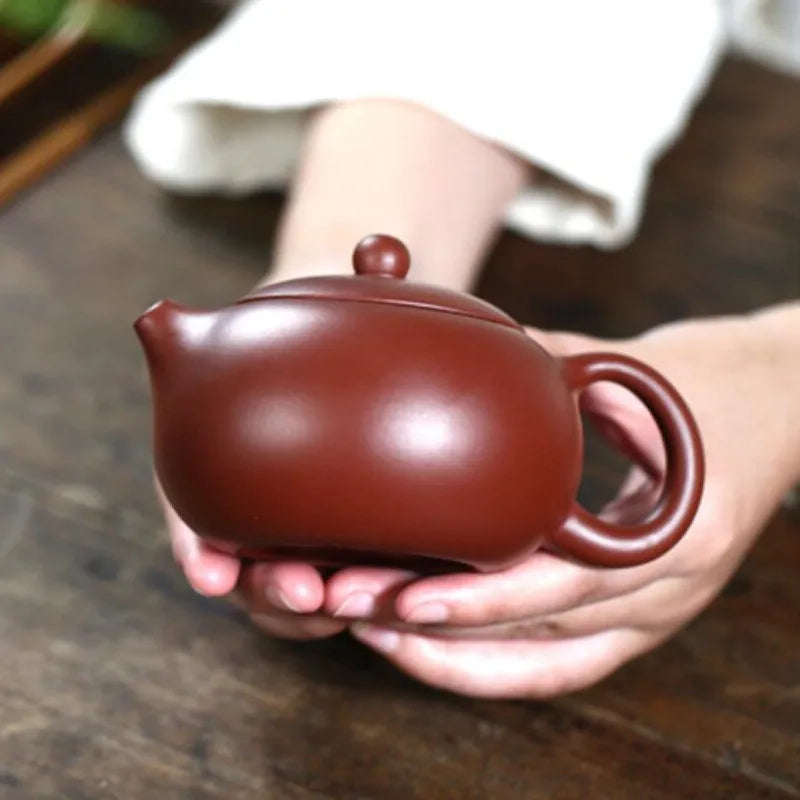 Yixing Purple Clay Teapots Xishi Tea Pot 250ml 188 Ball Hole Filter Kettle Master Handmade Zisha Teaware Dahongpao Famous Gifts