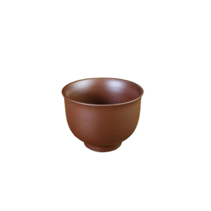 Yixing Purple Clay teacup Oolong tea Boutique small tea bowl Chinese Handmade Tea set Accessories portable Personal Single Cup