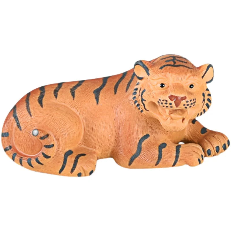 Yixing Purple Sand Boutique Sleeping Tiger Raw Ore Handmade Supportable Little Tiger Tea Tray Utensils Ornaments Small Size Tea
